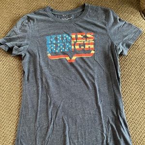 Kimes Ranch American flag fitted tee